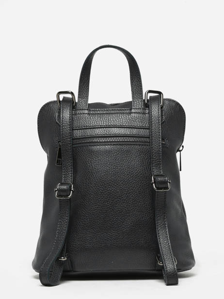 Shoulder Strap Backpack Milano Black caviar CA23067 other view 4