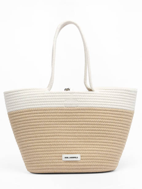 Sac Porté épaule K Signature Karl lagerfeld Blanc k signature 240W3071 vue secondaire 4