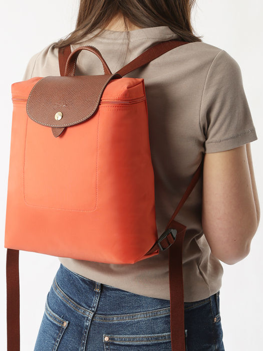 Longchamp Le pliage original Sac à dos Orange