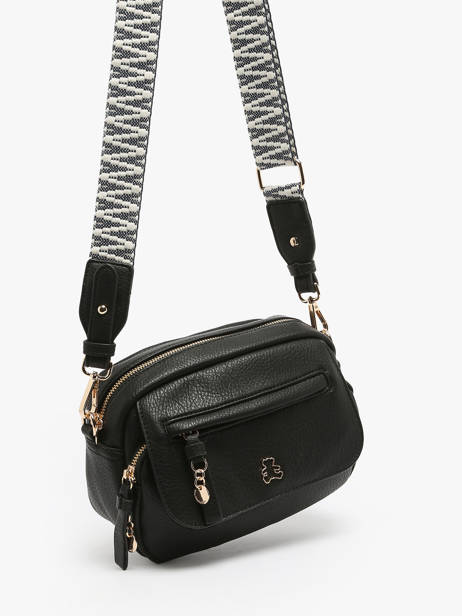 Crossbody Bag Zip Lulu castagnette Black zip VICTOIRE other view 2