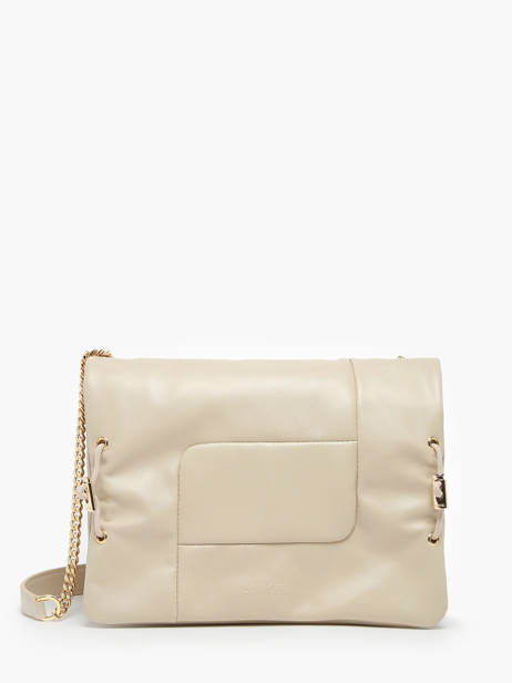 Shoulder Bag Billie Leather Lancel Beige billie A12766