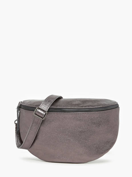 Sac Banane Nine Cuir Milano Gris nine NI21123