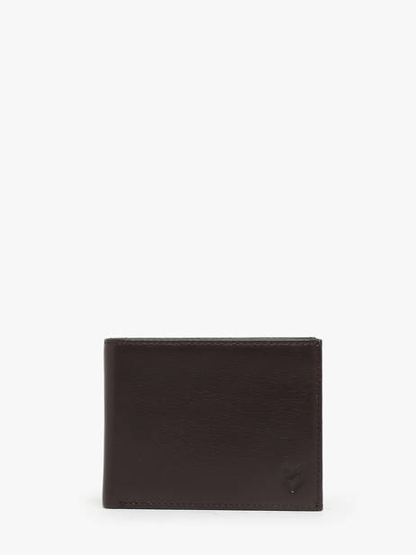 Leather Bovino Wallet Yves renard Brown bovino 1906