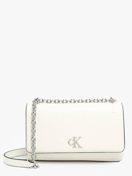 Crossbody Bag Minimal Mono Recycled Polyester Calvin klein jeans White minimal mono K612233