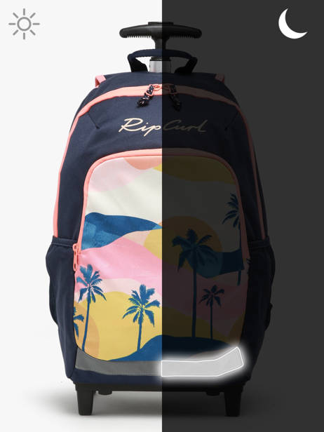 2-compartment Wheeled Schoolbag Rip curl Multicolor mixed 3AWBA other view 5