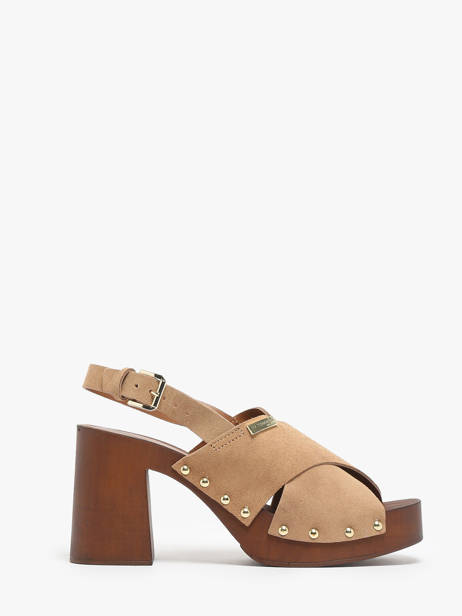 Sandales à Talon Tessy En Cuir Les tropeziennes Beige women TESSY