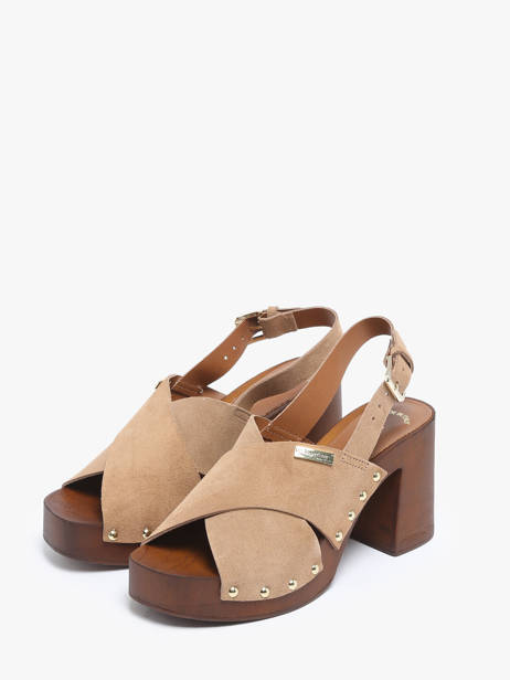 Sandales à Talon Tessy En Cuir Les tropeziennes Beige women TESSY vue secondaire 1