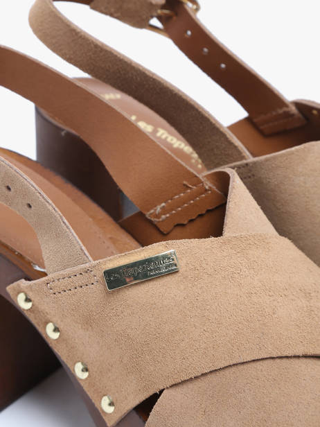 Sandales à Talon Tessy En Cuir Les tropeziennes Beige women TESSY vue secondaire 2