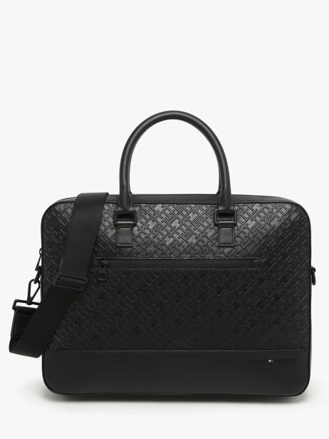 Business Bag Tommy hilfiger Black monogram AM12675