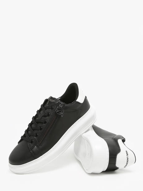 Sneakers Kapri Nft Zip In Leather Karl lagerfeld Black men KL52564 other view 2