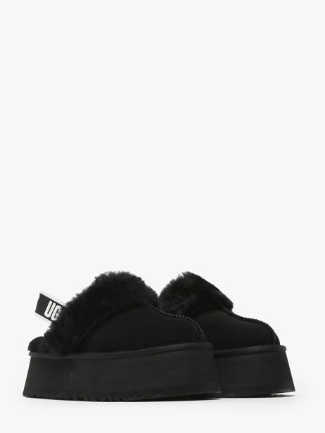 Slippers With Straps Funkette In Leather Ugg Black women 1113474 other view 2