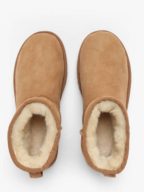 Boots Classic Mini Ii En Cuir Ugg Marron accessoires 1016222 vue secondaire 4