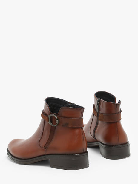 Bottines Tierra En Cuir Dorking Marron theme D8003 vue secondaire 3