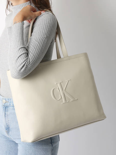 Shoulder Bag Sculpted Calvin klein jeans Beige sculpted K612724 other view 1