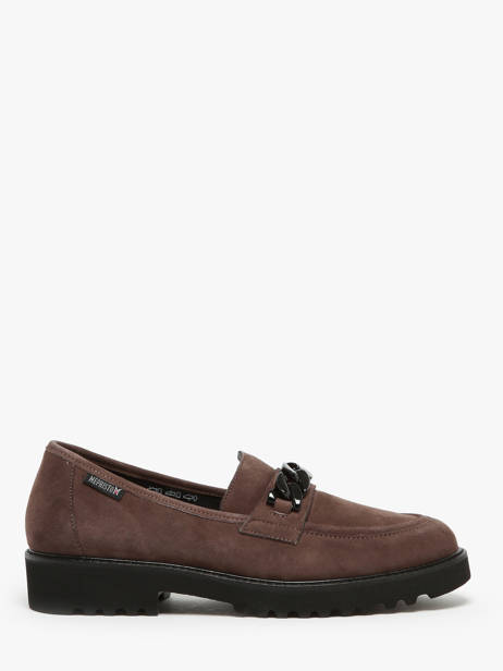 Moccasins Salka In Leather Mephisto Brown women P5145805