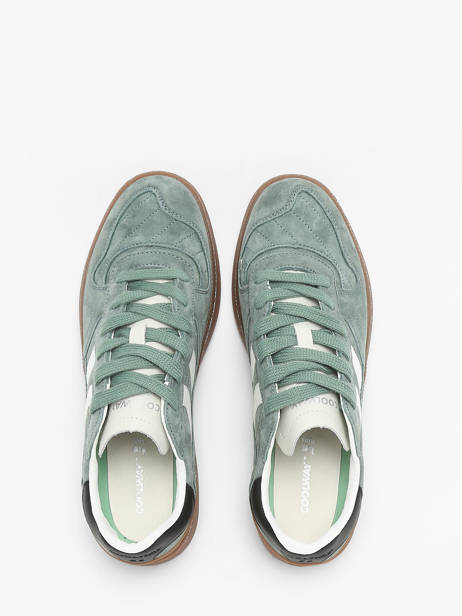 Sneakers Goal In Leather Coolway Green men 8623396 other view 3