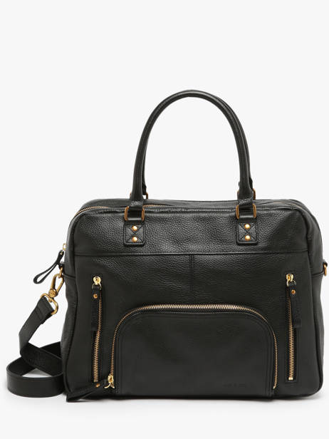 Sac Macy Cuir Nat et nin Noir vintage MACY