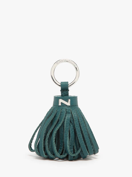 Leather Dahlia Key Chain Nathan baume Blue original n 100100N