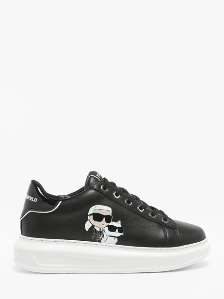 Sneakers Kapri Twin Nft En Cuir Karl lagerfeld Noir women KL62524T