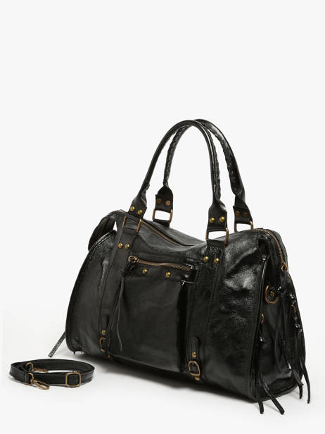Sac Porté épaule A4 Nine Cuir Milano Noir nine NI24093 vue secondaire 2