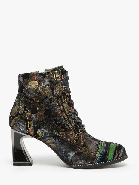 Heeled Boots In Leather Laura vita Multicolor women 6263