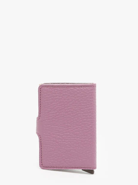 Card Holder Leather Secrid Violet pebble MPE other view 2