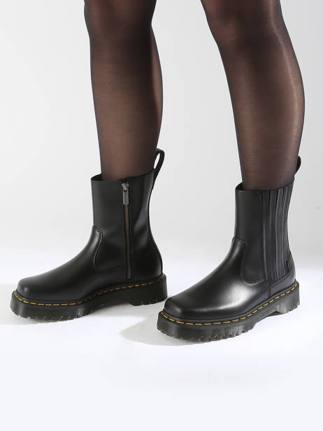 Boots Amaayah Lo In Leather Dr martens Black women 31950001 other view 1