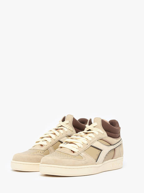 Mid-calf Magic Sneakers In Leather Diadora Beige unisex 1178563 other view 2