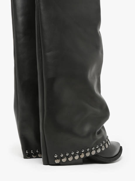 Bottes En Cuir N°6 Noir women AN31 vue secondaire 3