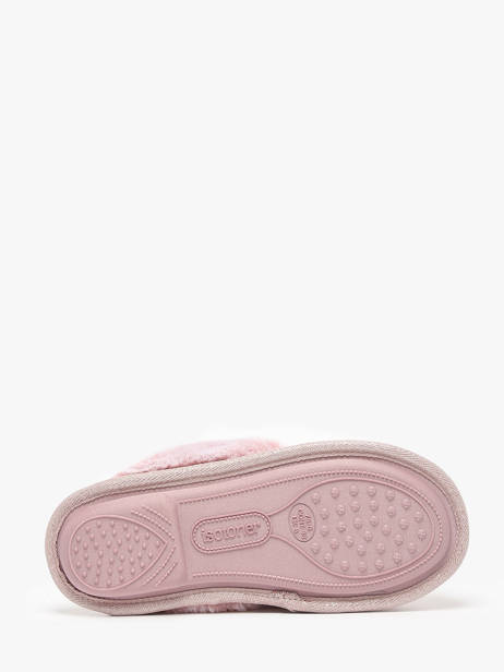 Slippers Isotoner Pink women 97357 other view 4