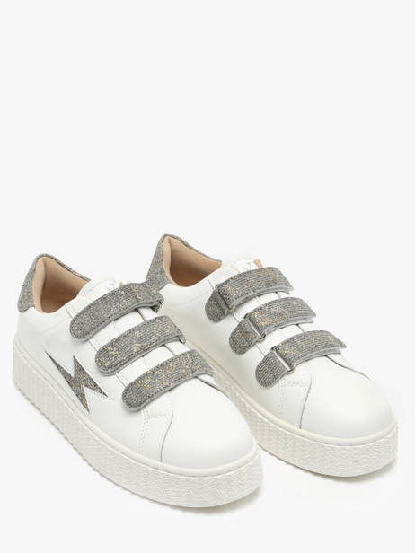 Sneakers Jane In Leather Vanessa wu Gray women BK2231AT other view 2