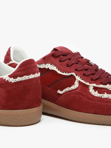 Sneakers Tb.490 Crochet Burgundy En Cuir Alohas Rouge women 10082303 vue secondaire 3