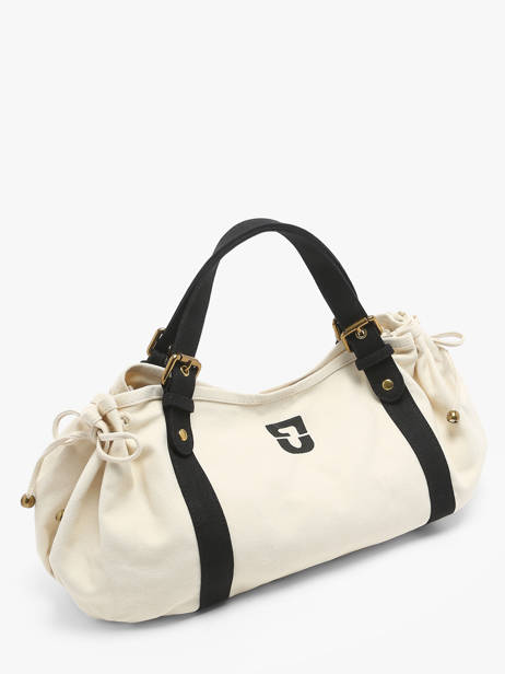 Shoulder Bag Canvas Cotton Gerard darel White canvas DBS01450 other view 2