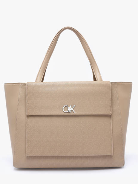 Sac Porté épaule Ck Medium Calvin klein jeans Beige ck medium K613136