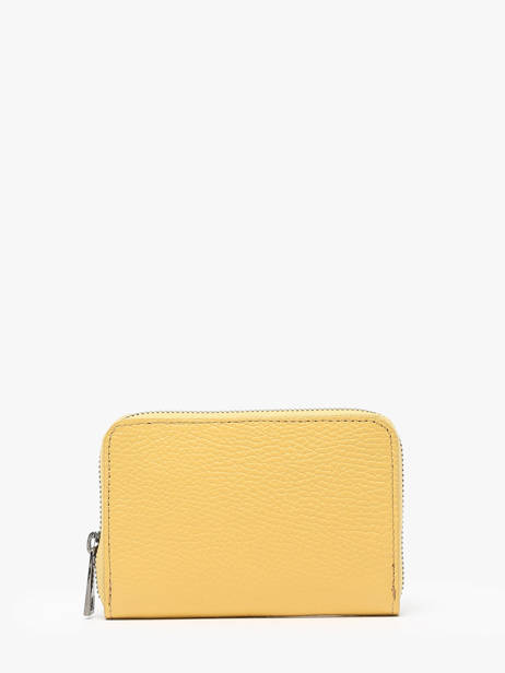 Caviar Leather Wallet Milano Yellow caviar CA19043