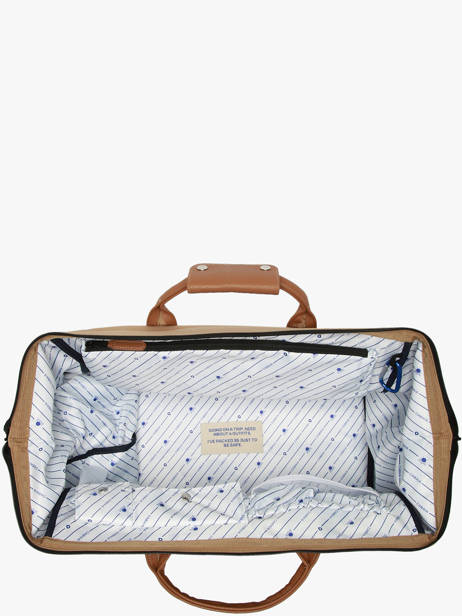 Sac De Voyage Cabine Sac à Dos Travel Cabaia Beige travel DUFFV2 vue secondaire 3