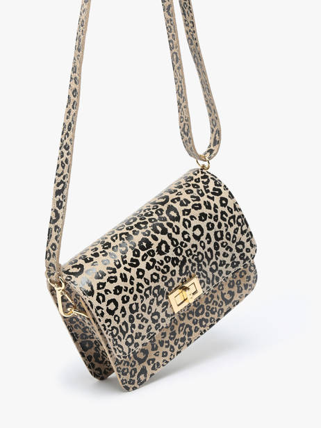 Shoulder Bag Velvet Leopardo Leather Milano Multicolor velvet leopardo VL24115 other view 2