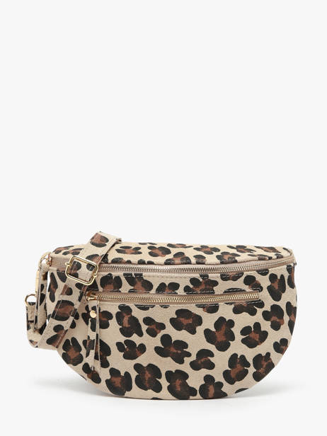 Leather Velvet Leopardo Belt Bag Milano Multicolor velvet leopardo VL24091