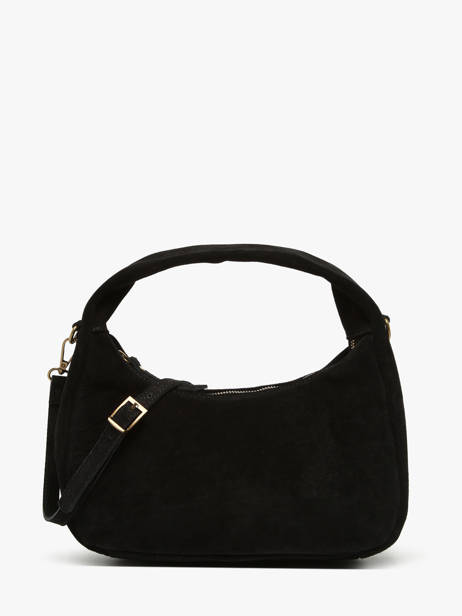 Handbag Velvet Leather Milano Black velvet VE24114