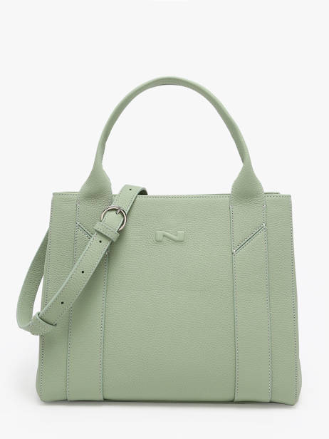 Leather Breda Top-handle Bag Nathan baume Green mondrian 2