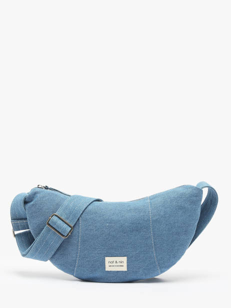 Shoulder Bag Denim Cotton Nat et nin Blue denim DE