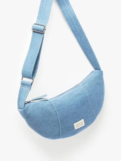 Shoulder Bag Denim Cotton Nat et nin Blue denim DE other view 2