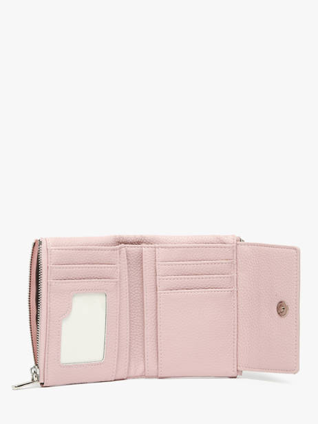 Porte-monnaie Porte-cartes Miniprix Rose grained F5019 vue secondaire 1