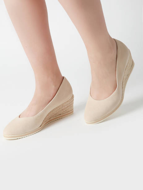 Pumps In Leather Tamaris Beige women 42 other view 1