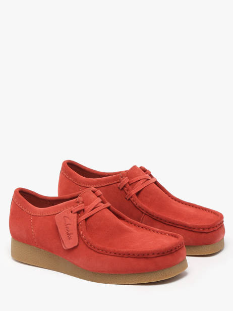 Derby Shoes Clarks Red men 26180921 other view 1