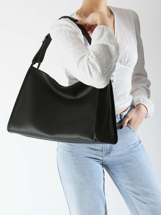 Longchamp Le foulonné Hobo bag Black