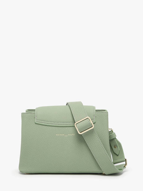 Leather Poppy Crossbody Bag Nathan baume Green eden 2 other view 4