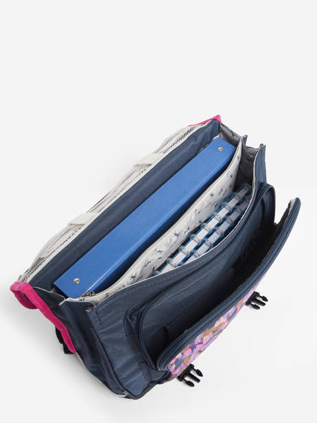 Cartable 2 Compartiments Cameleon Bleu actual PBBACA38 vue secondaire 4