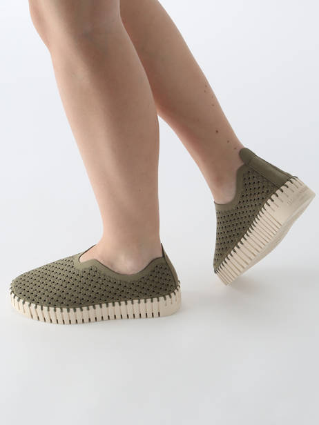 Mocassins Ilse jacobsen Vert accessoires TULI3373 vue secondaire 1
