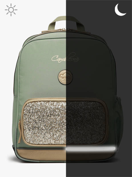Sac à Dos 2 Compartiments Cameleon Vert vintage fantasy SO40 vue secondaire 7
